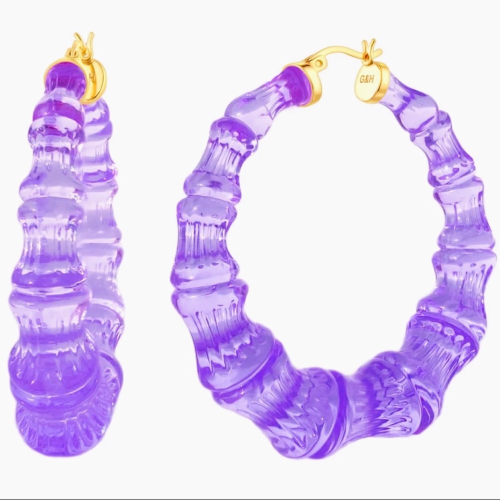 Gold and Honey Bamboo Earrings